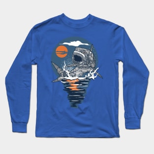 SHARK STEAMPUNK ART Long Sleeve T-Shirt